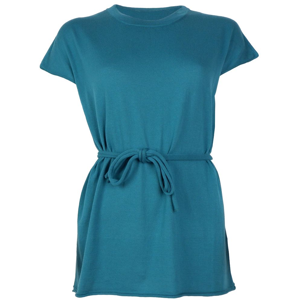 Alpha Studio Green Cotton Dress Alpha Studio