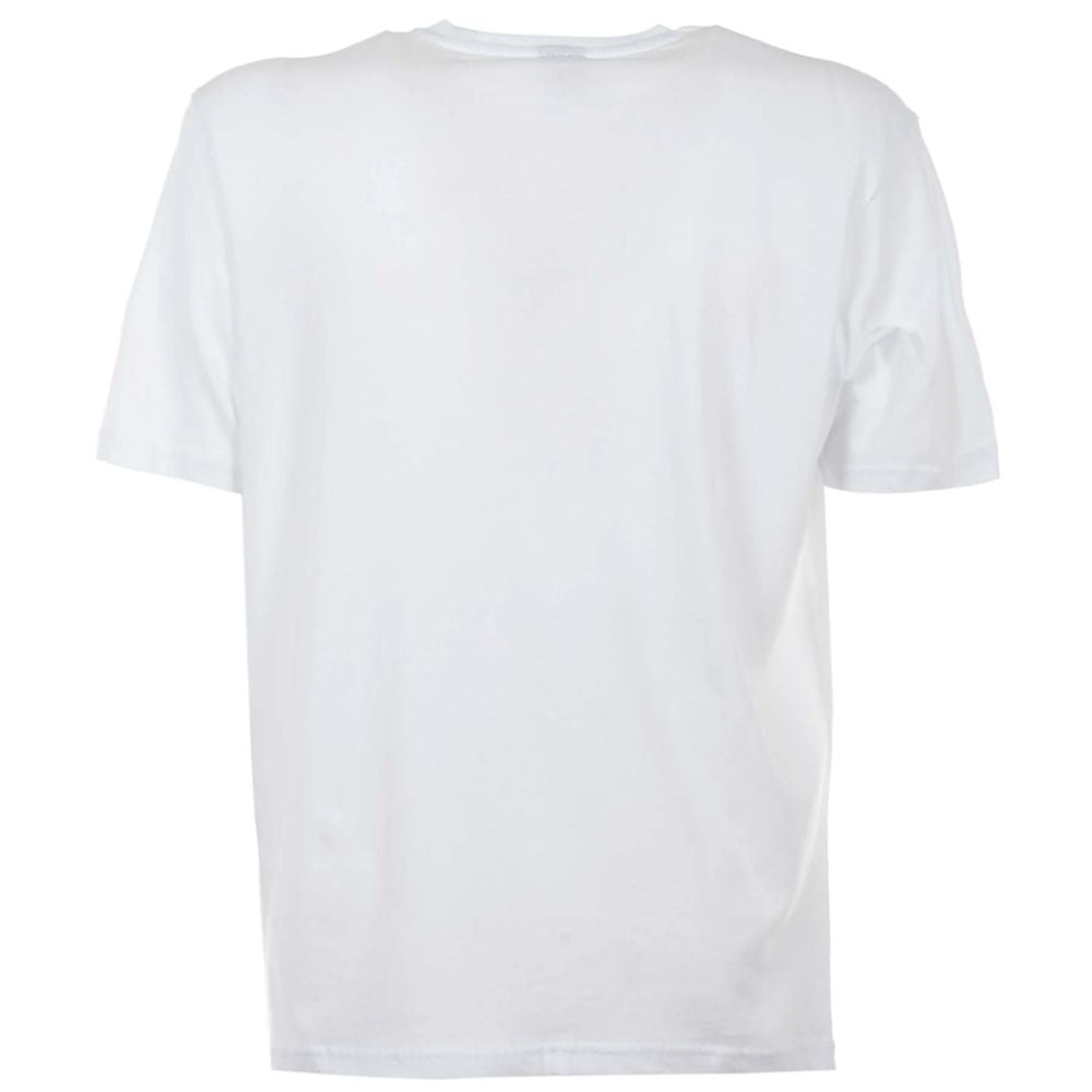 North Sails Elegant White Cotton Tee with Bold Blue Logo North Sails