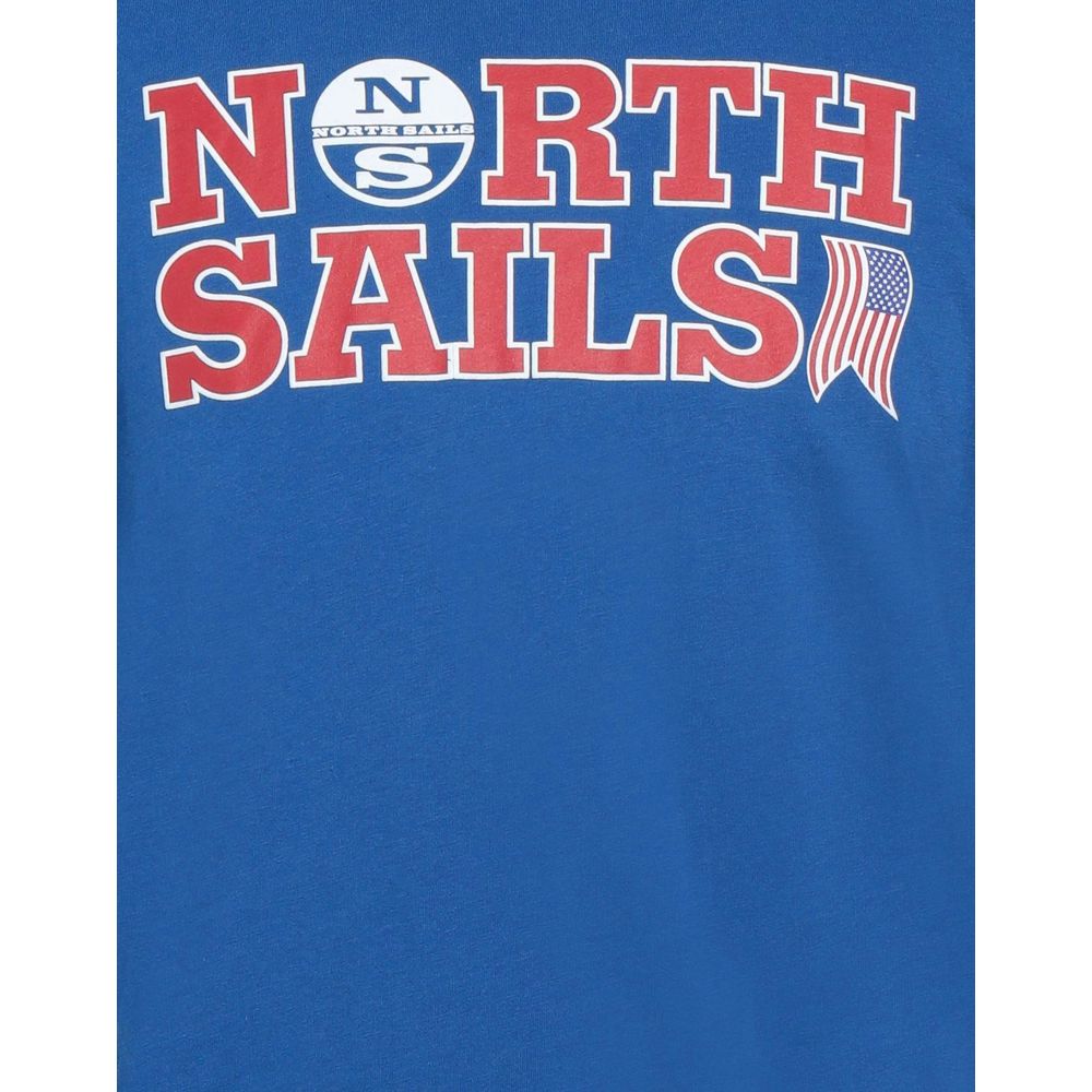 North Sails Light Blue Cotton Men T-Shirt North Sails