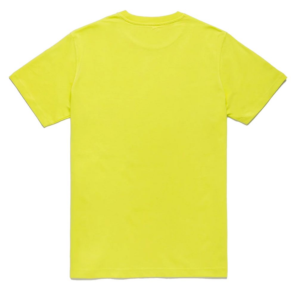 Refrigiwear Embossed Logo Cotton T-Shirt in Yellow Refrigiwear