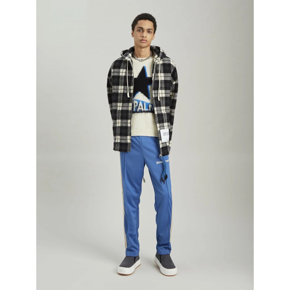 Palm Angels Black Cashmere Men Sweater Jacket Palm Angels