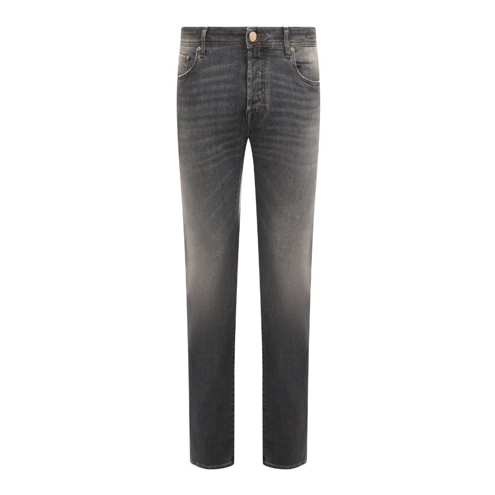 Jacob Cohen Sleek Gray Stretch Cotton Regular Fit Jeans Jacob Cohen