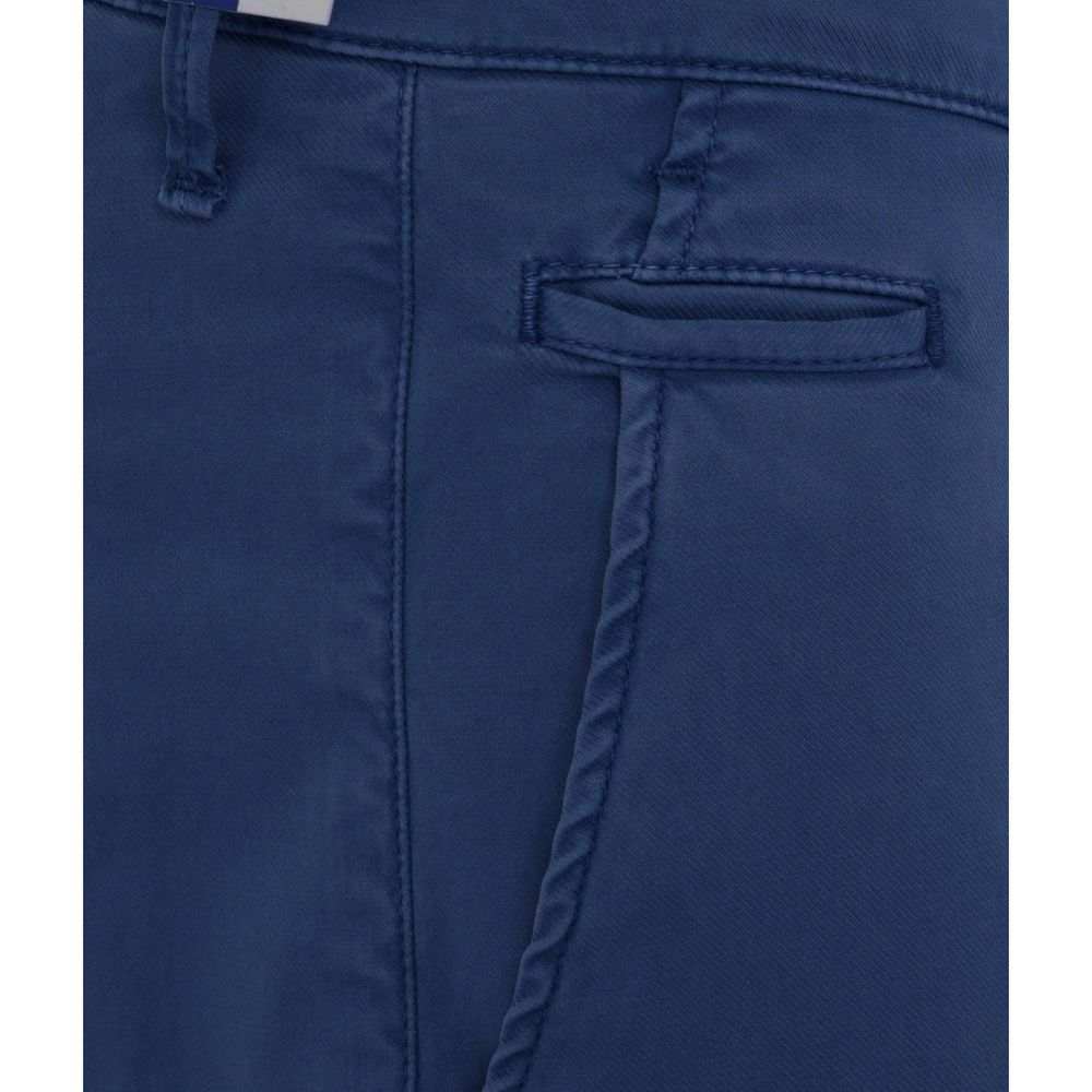 Jacob Cohen Elegant Slim Fit Chino Trousers in Blue Jacob Cohen