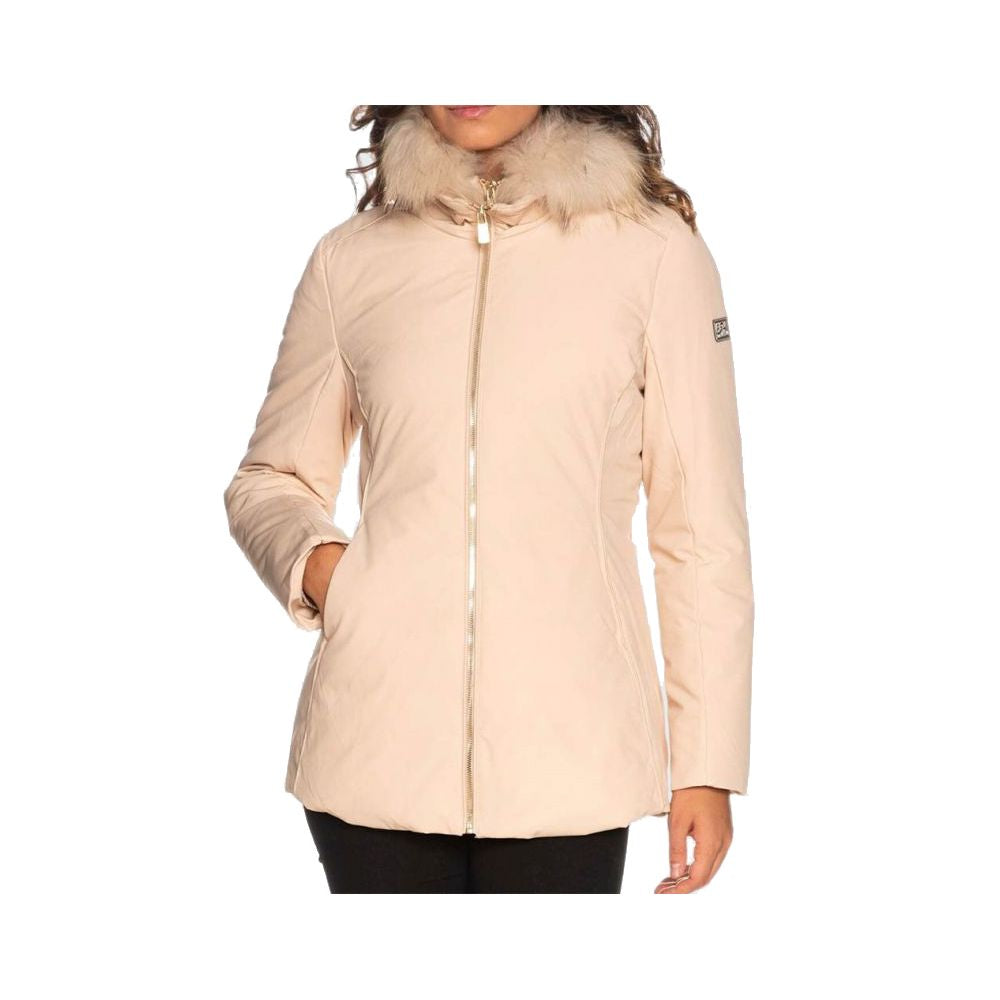 Yes Zee Beige Polyamide Women's Jacket Yes Zee