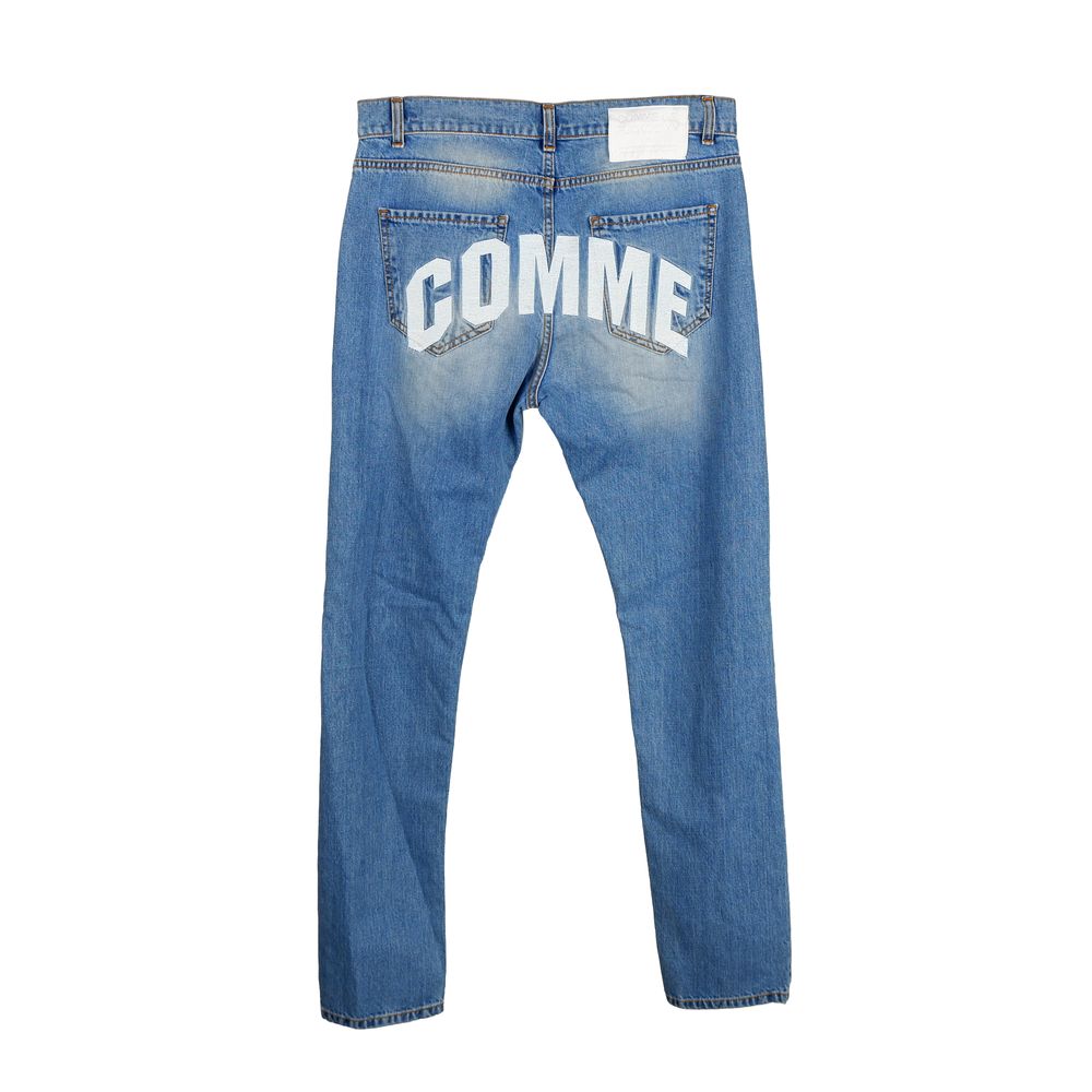 Comme Des Fuckdown Blue Cotton Men's Jeans Comme Des Fuckdown