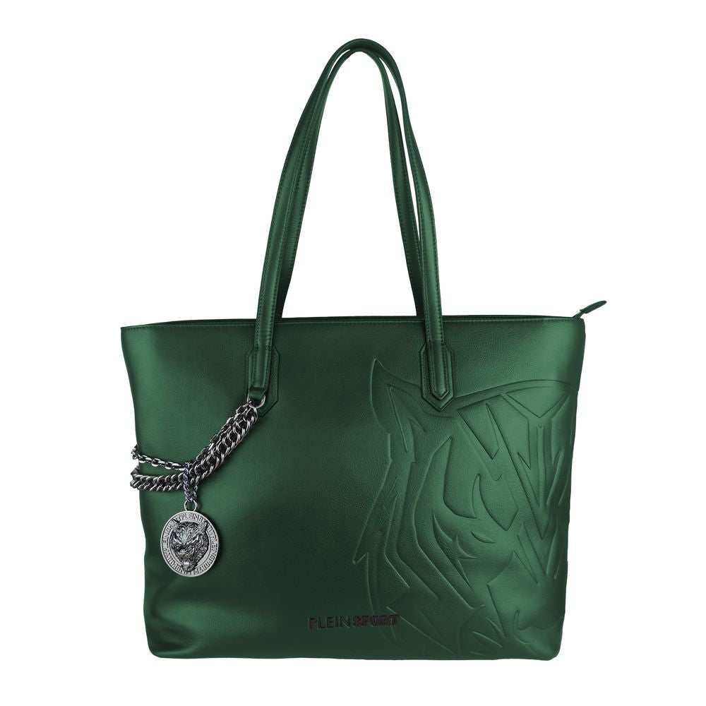 Plein Sport Green Polyethylene Women Shoulder Bag Plein Sport