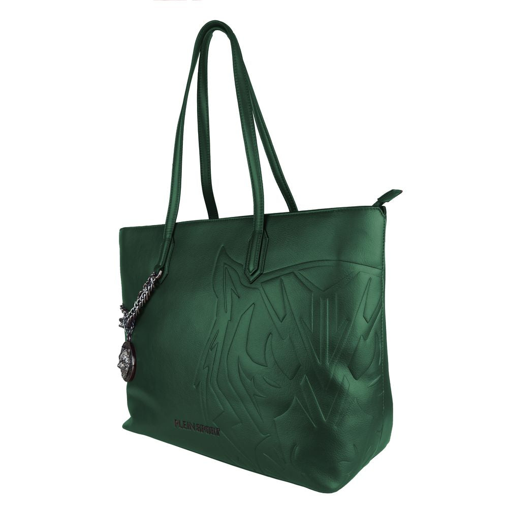 Plein Sport Green Polyethylene Women Shoulder Bag Plein Sport