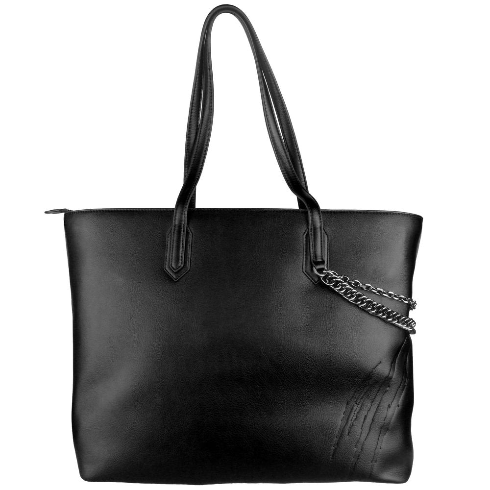 Plein Sport Black Polyethylene Women Shoulder Bag Plein Sport