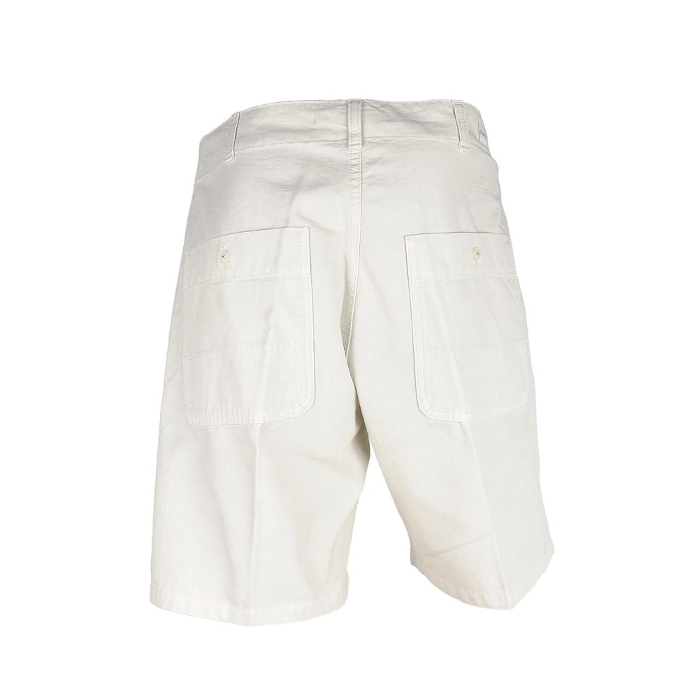 Don The Fuller White Cotton Men's Bermuda Short Don The Fuller