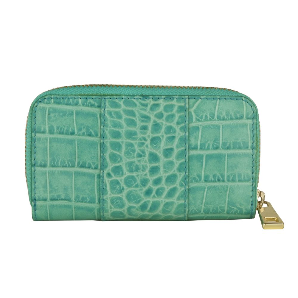 Cavalli Class Light Blue Calfskin Women Keychain Cavalli Class