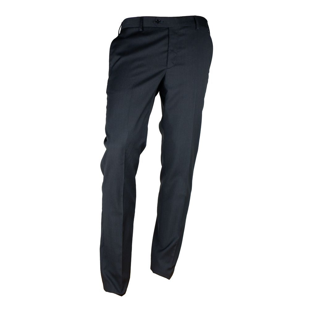 Made in Italy Black Wool Men Suit Made in Italy