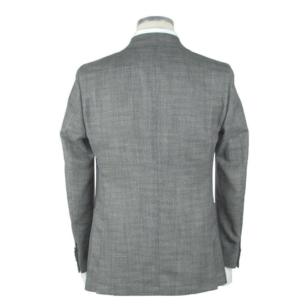 Emilio Romanelli Gray Wool Men's Blazer Emilio Romanelli