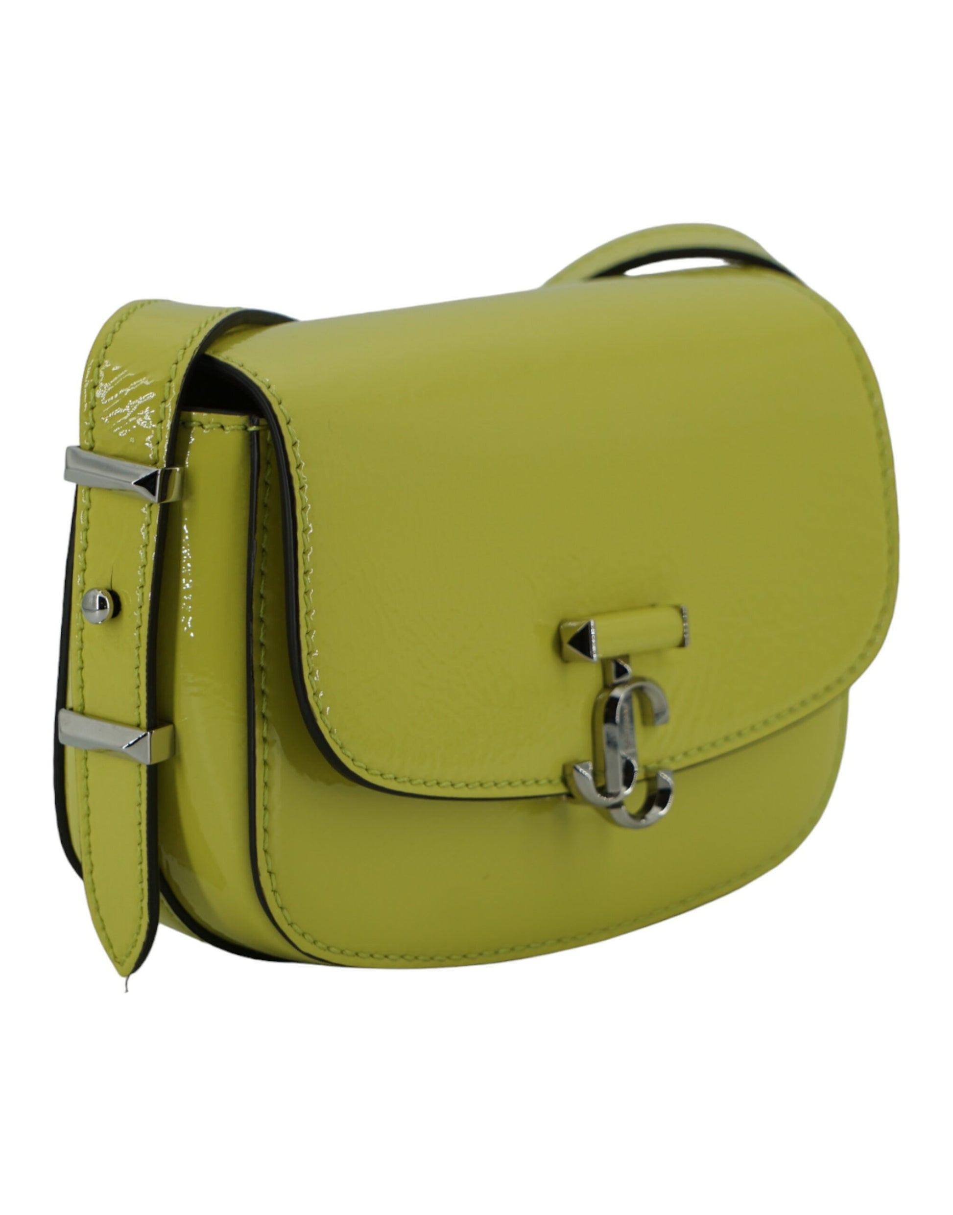Jimmy Choo Lime Yellow Leather Small Shoulder Bag Jimmy Choo