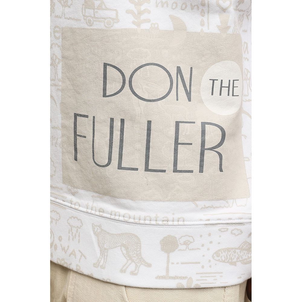 Don The Fuller White Cotton Men Sweater Don The Fuller