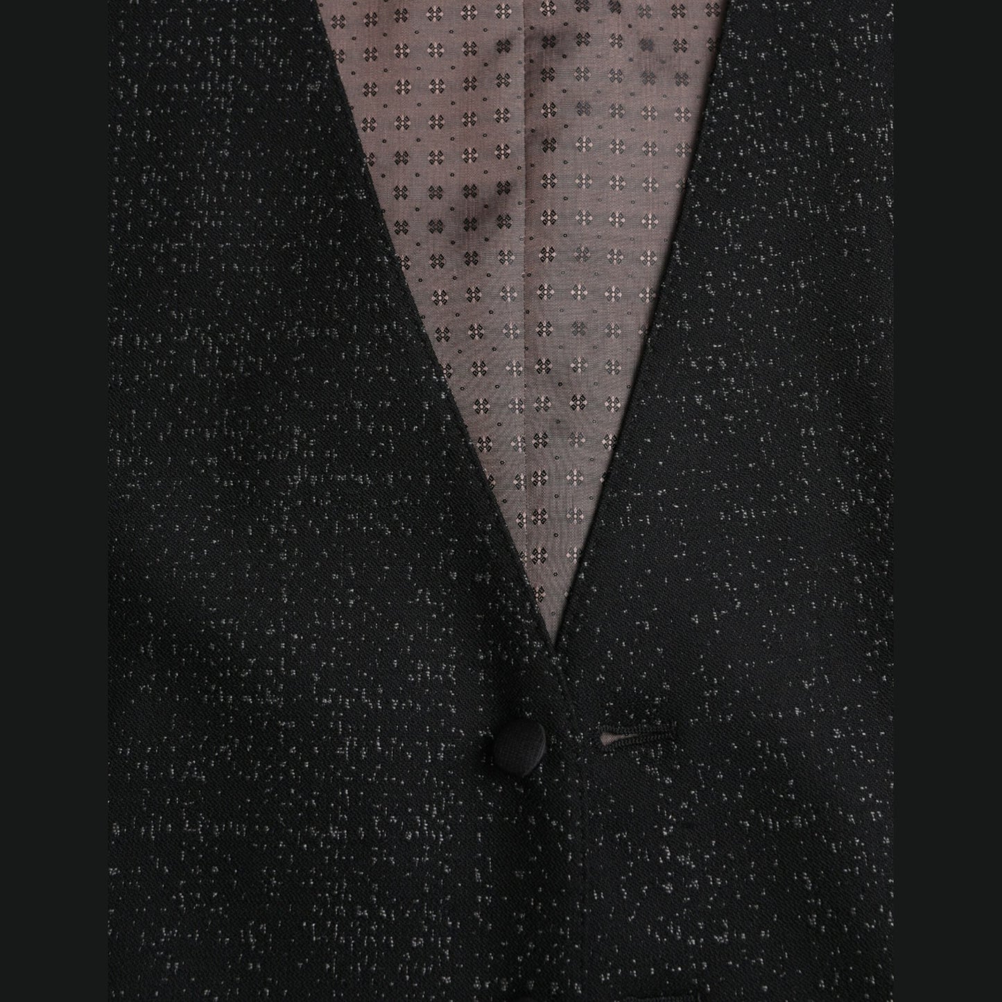 Dolce & Gabbana Black Brown Silk Waistcoat Dress Formal Vest
