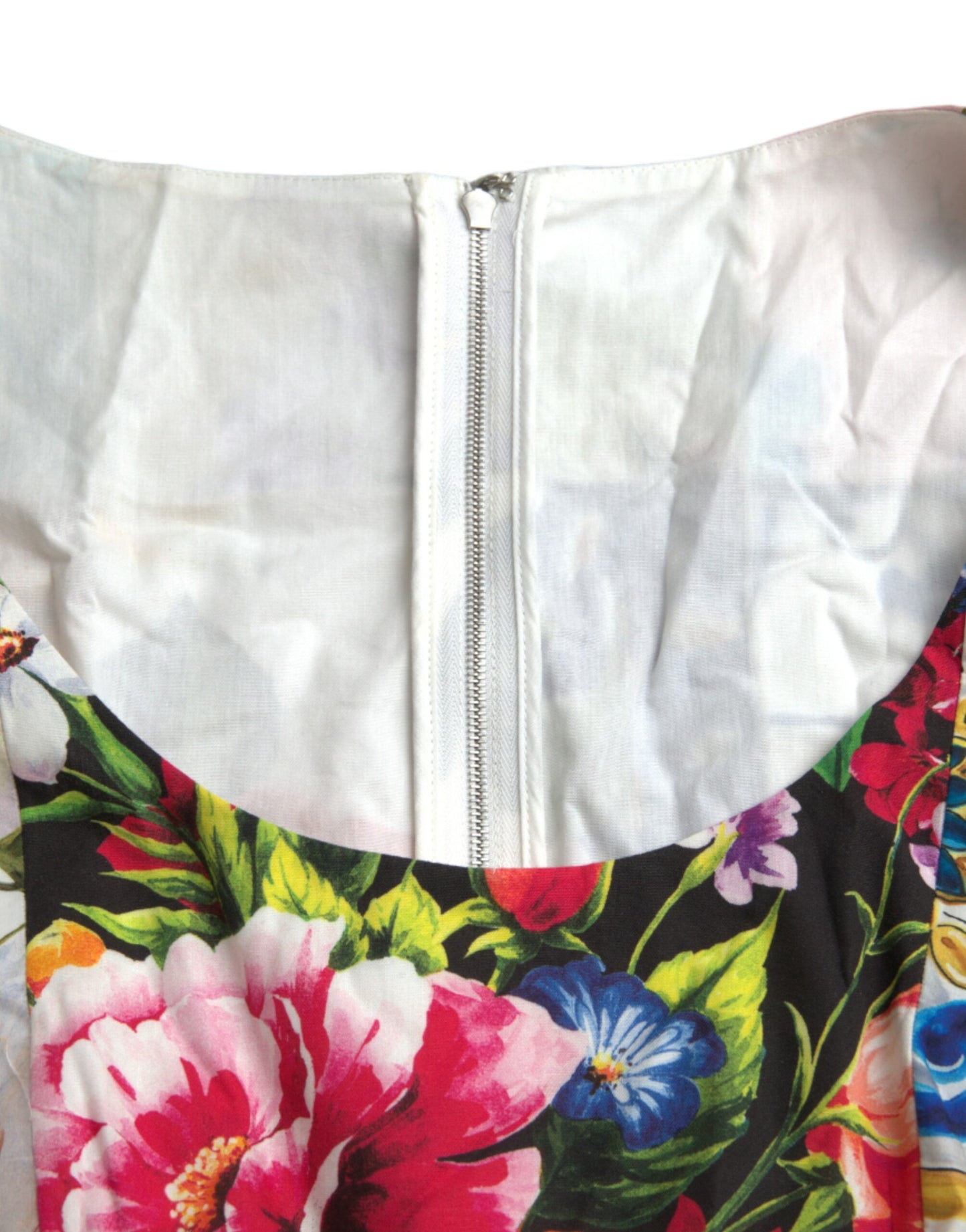 Dolce & Gabbana Multicolor Patchwork Cotton Aline Mini Dress Dolce & Gabbana