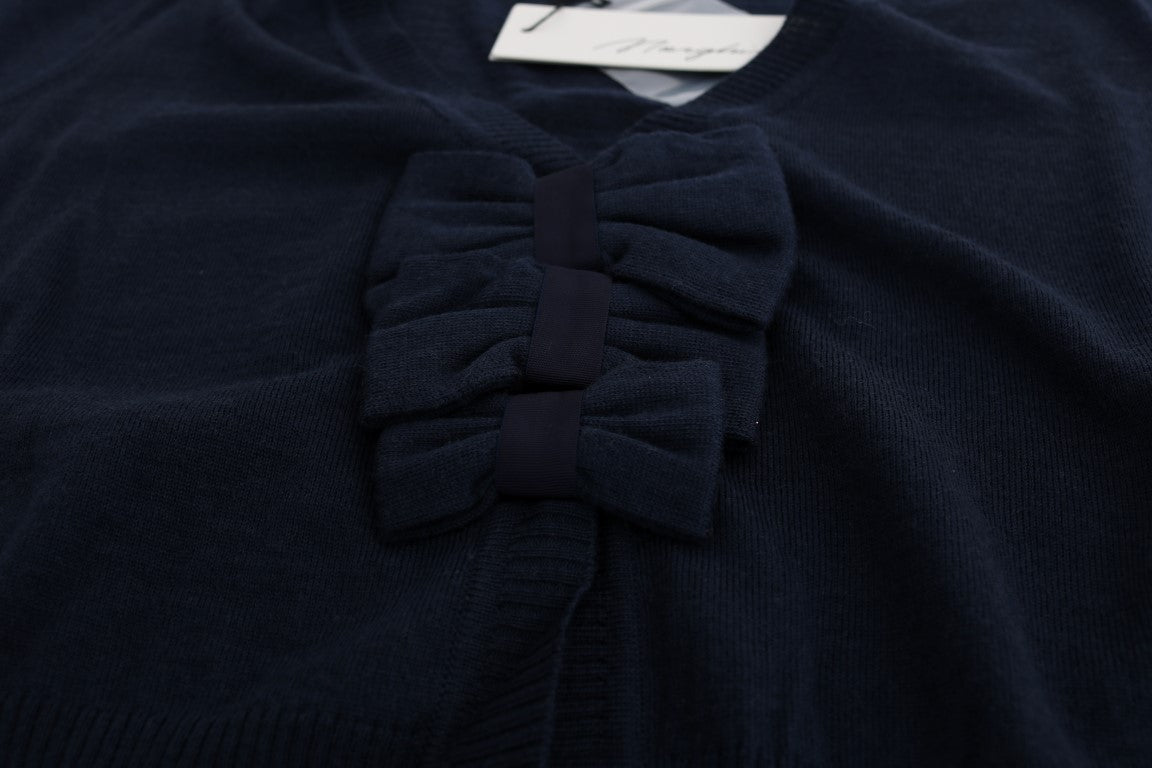 MARGHI LO' Blue Wool Blouse Sweater MARGHI LO'