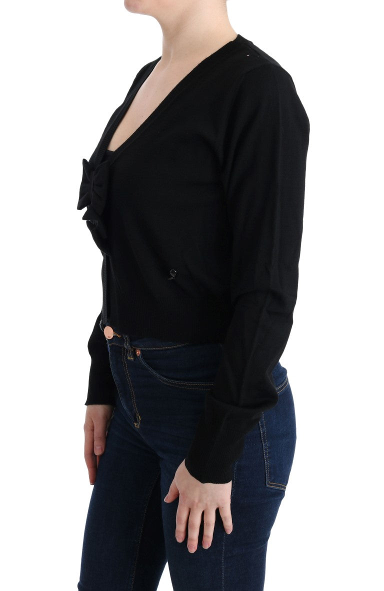 MARGHI LO' Black Wool Blouse Sweater MARGHI LO'