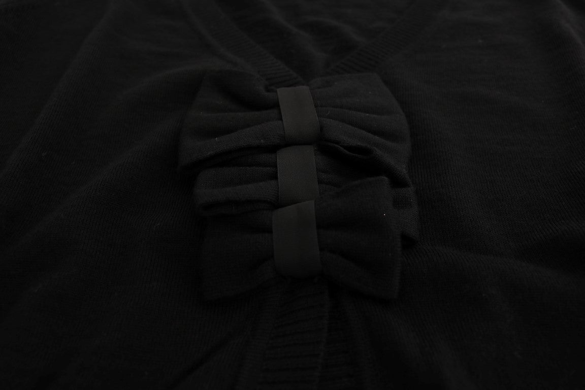 MARGHI LO' Black Wool Blouse Sweater MARGHI LO'
