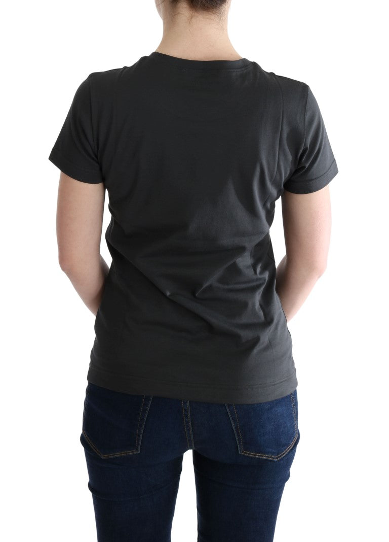 Dolce & Gabbana Gray Cotton 2017 Motive T-Shirt Dolce & Gabbana