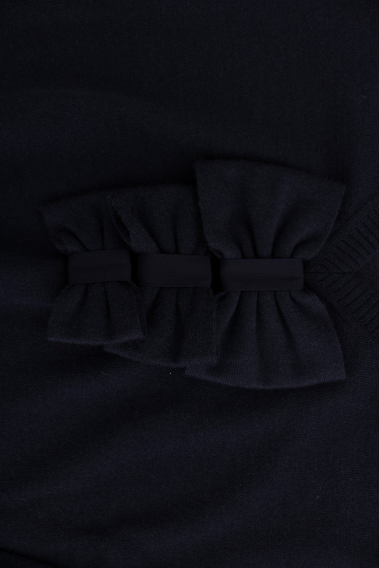 MARGHI LO' Blue Wool Long Sleeve Shift Dress MARGHI LO'