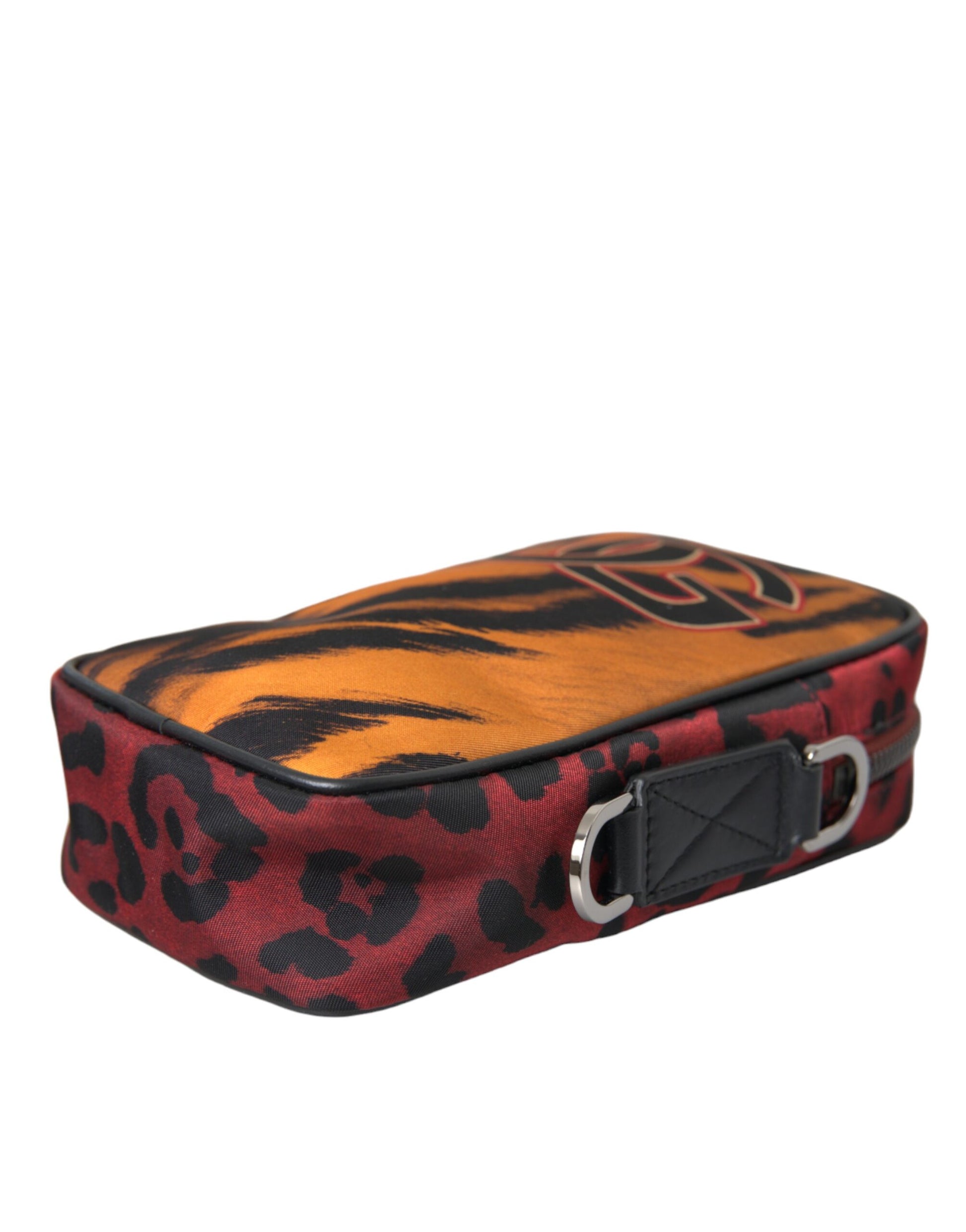 Dolce & Gabbana Multicolor Tiger Print Nylon Logo Cross Body Bag Dolce & Gabbana