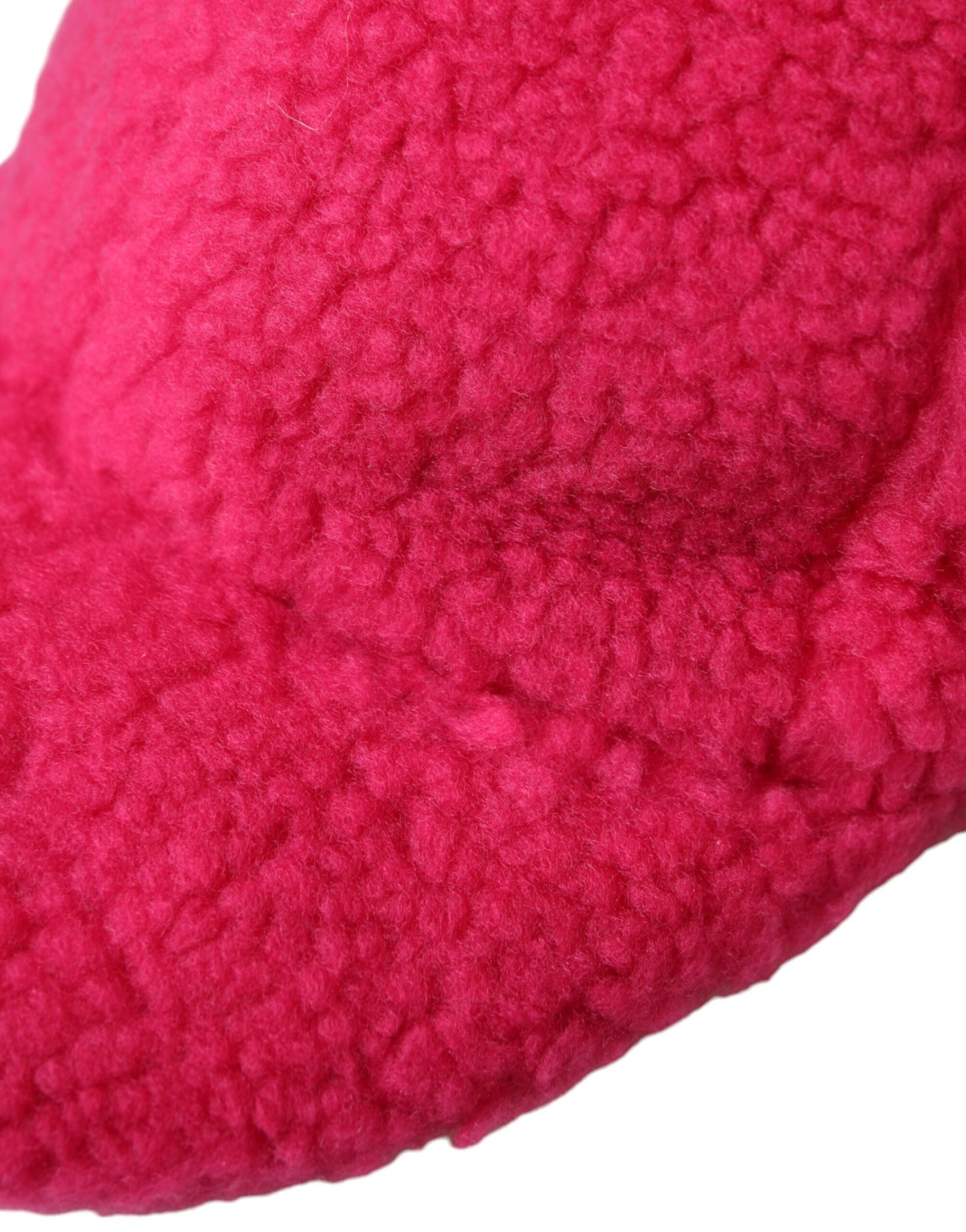 Dolce & Gabbana Pink Fleece Plush Baseball Hat Men Dolce & Gabbana