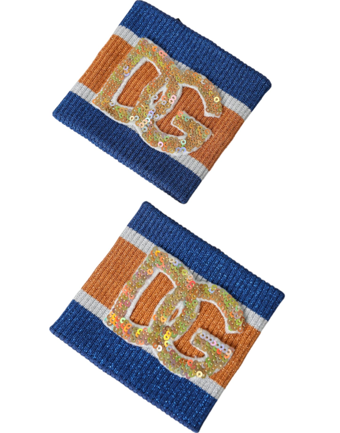 Dolce & Gabbana Multicolor Logo Sequin Viscose Wristband Dolce & Gabbana