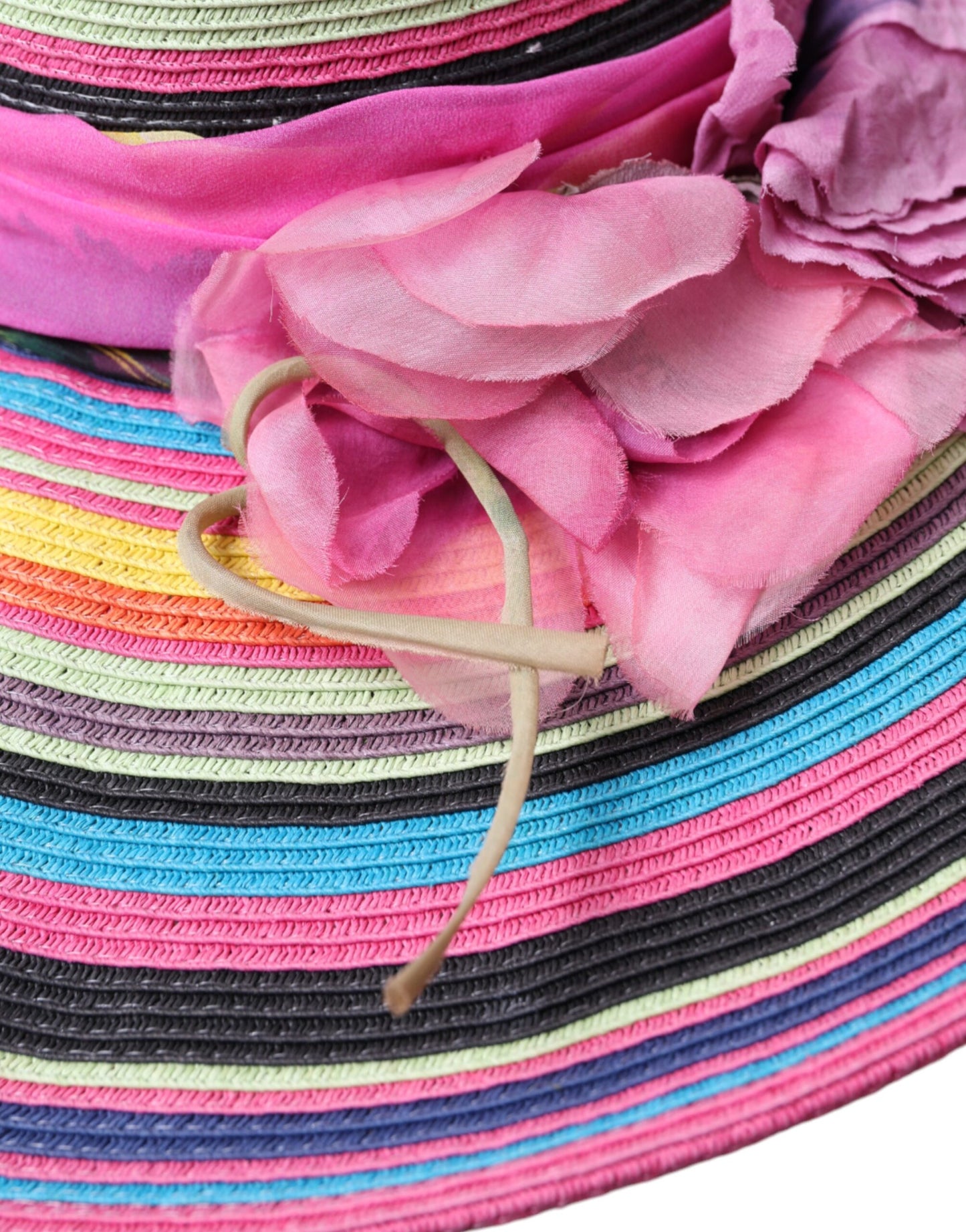 Dolce & Gabbana Multicolor Fantasy Wide Brim Floppy Hat Dolce & Gabbana