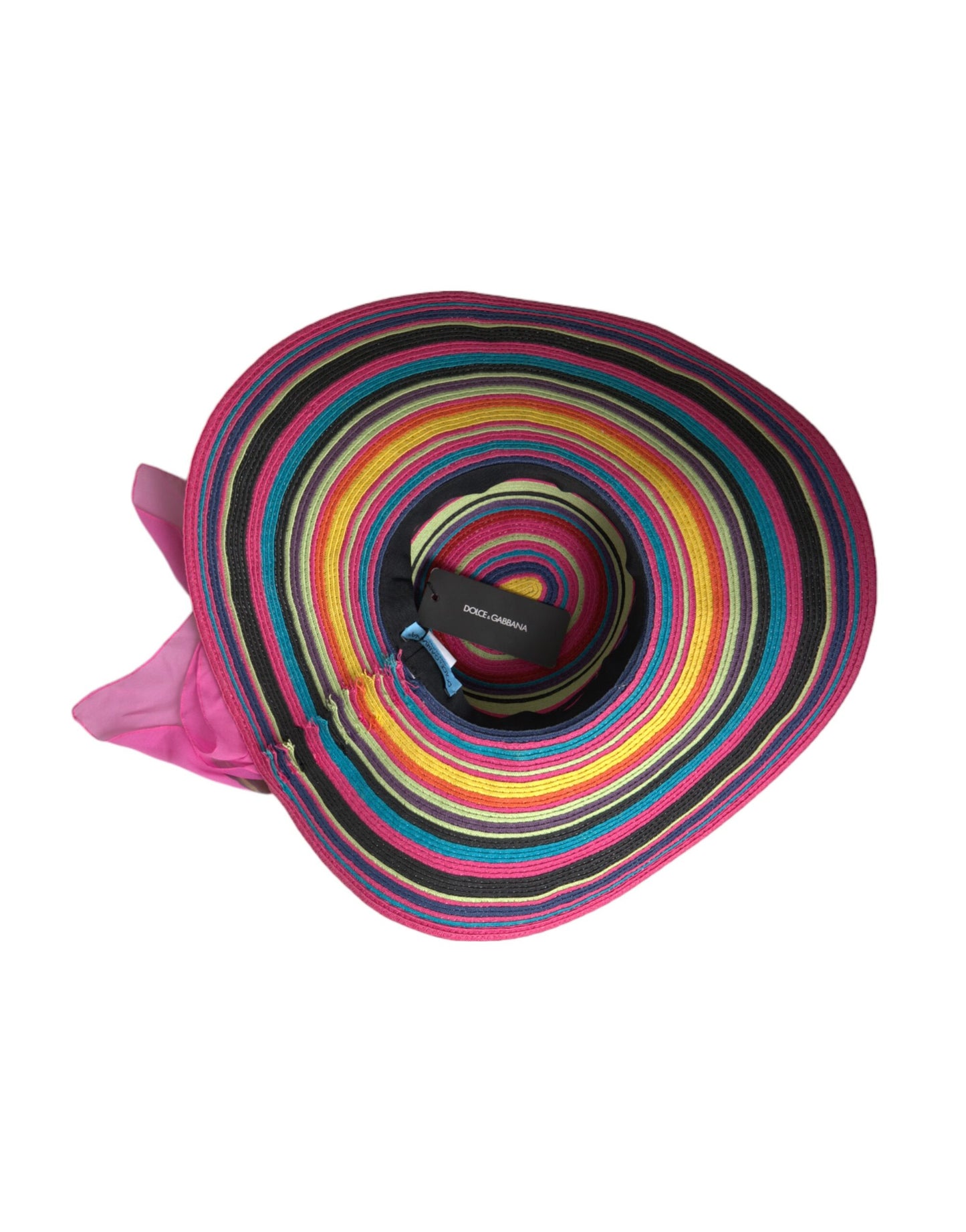 Dolce & Gabbana Multicolor Fantasy Wide Brim Floppy Hat Dolce & Gabbana