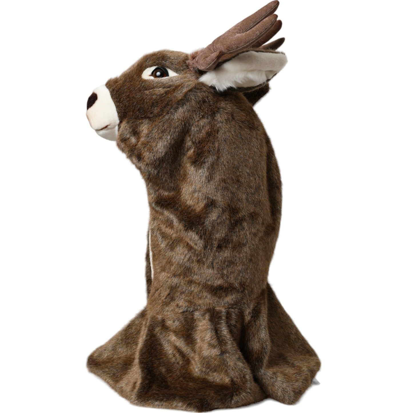 Dolce & Gabbana Brown Deer Faux Fur Whole Head Hat Dolce & Gabbana