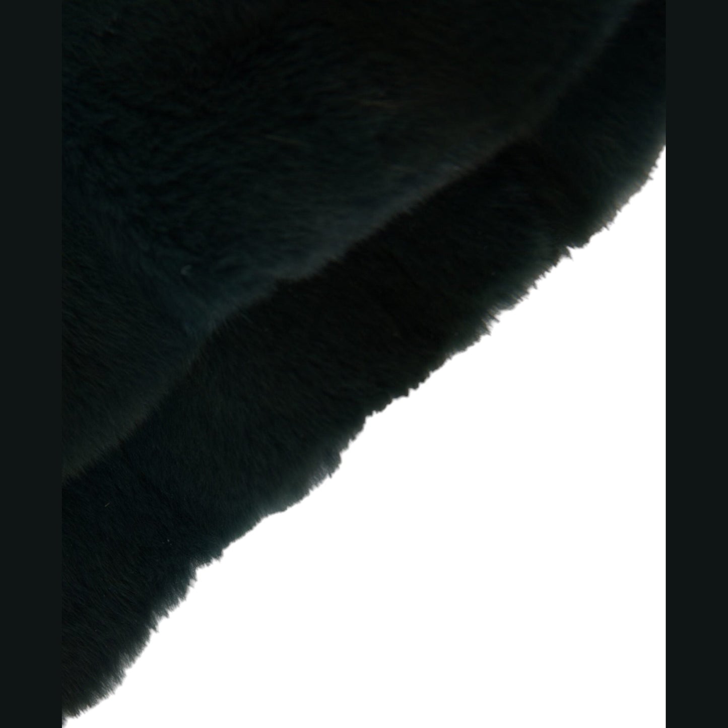 Dolce & Gabbana Black Weasel Fur Whole Head Wrap Hat