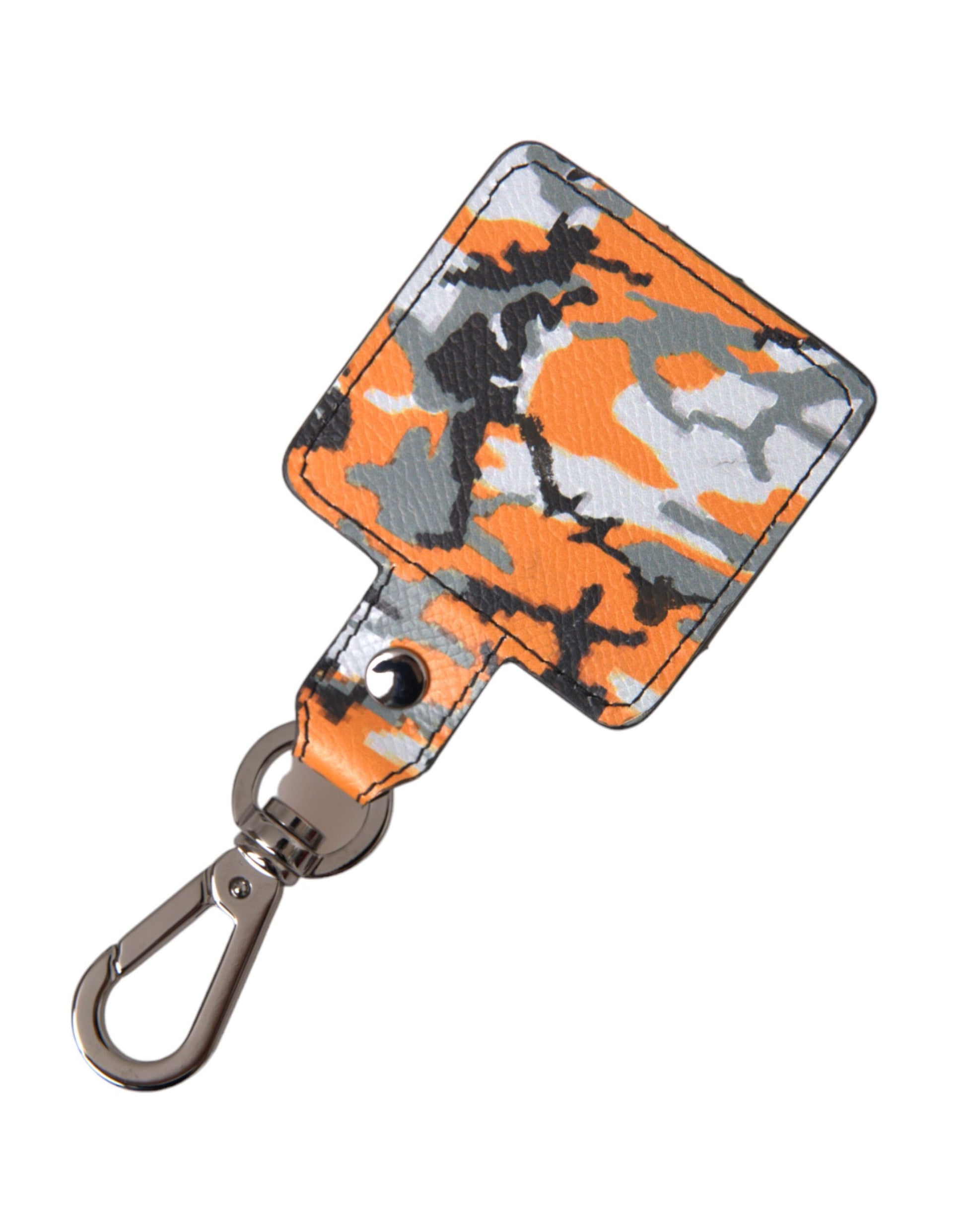 Dolce & Gabbana Multicolor Camouflage Print Leather Metal Airpods Case Dolce & Gabbana