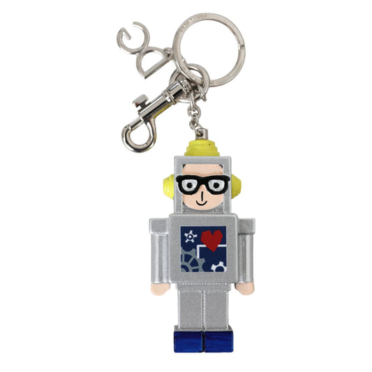 Dolce & Gabbana Multicolor Astronaut Space Metal Logo Keyring Keychain Dolce & Gabbana