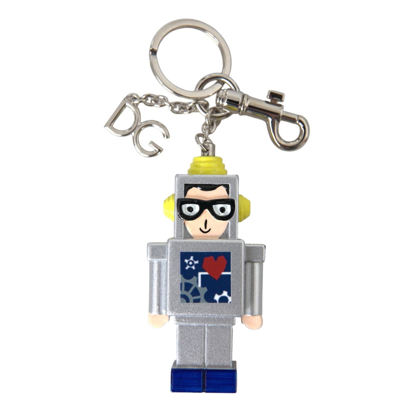 Dolce & Gabbana Multicolor Astronaut Space Metal Logo Keyring Keychain Dolce & Gabbana