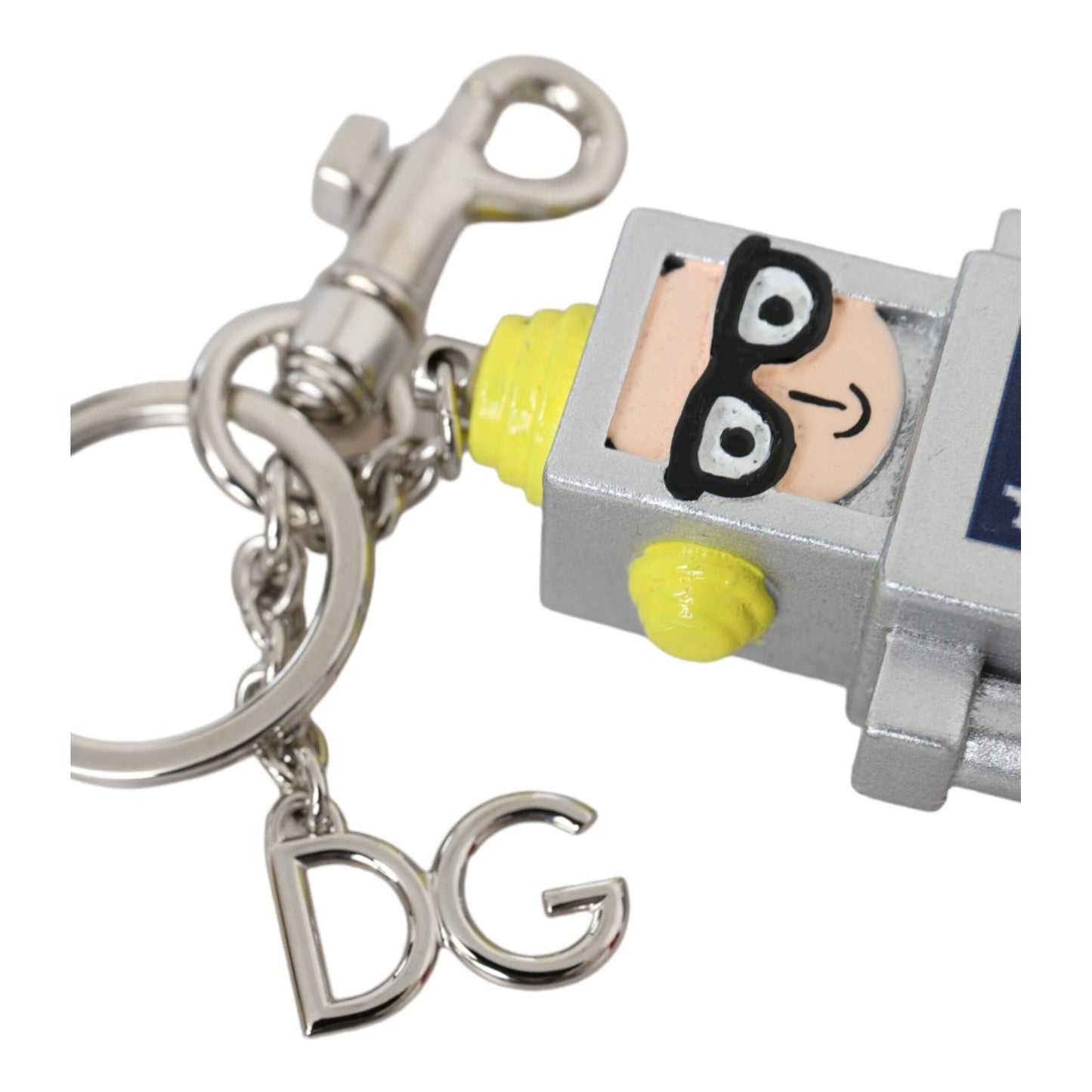 Dolce & Gabbana Multicolor Astronaut Space Metal Logo Keyring Keychain Dolce & Gabbana