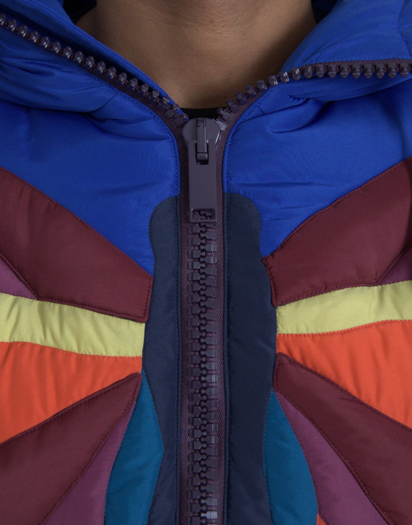 Dolce & Gabbana Multicolor Butterfly Hooded Puffer Jacket Dolce & Gabbana