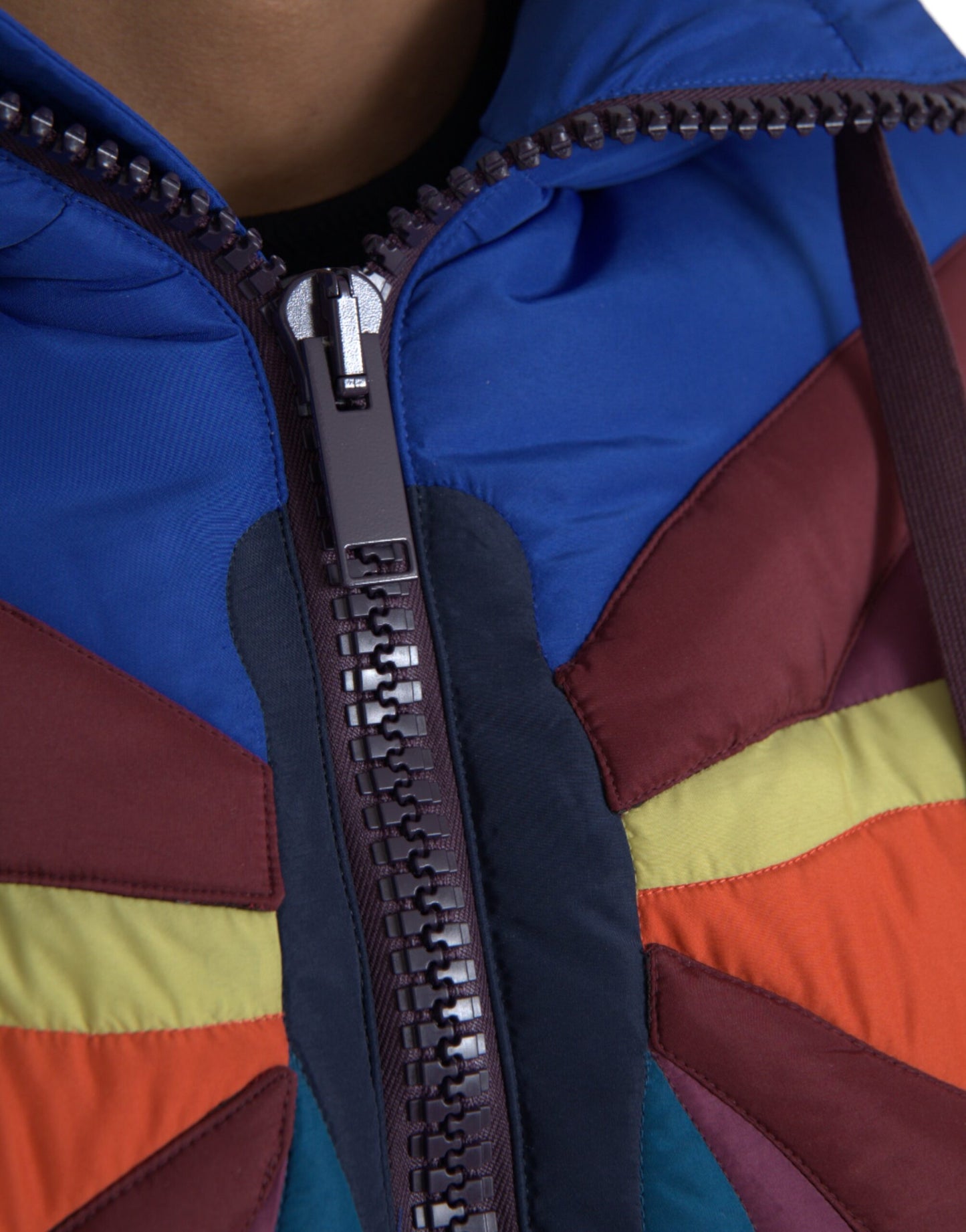 Dolce & Gabbana Multicolor Butterfly Hooded Puffer Jacket Dolce & Gabbana
