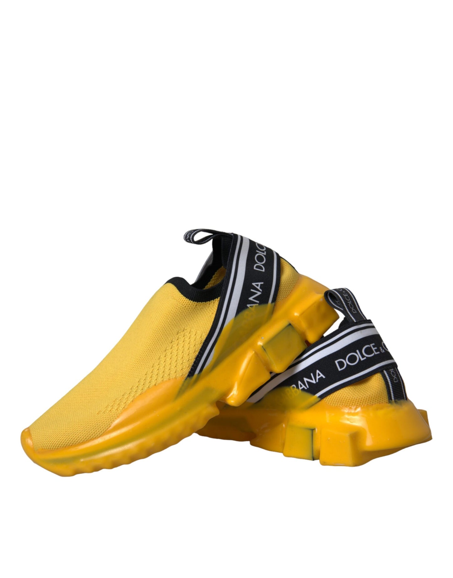 Dolce & Gabbana Yellow Sorrento Slip On Sneakers Women Shoes Dolce & Gabbana