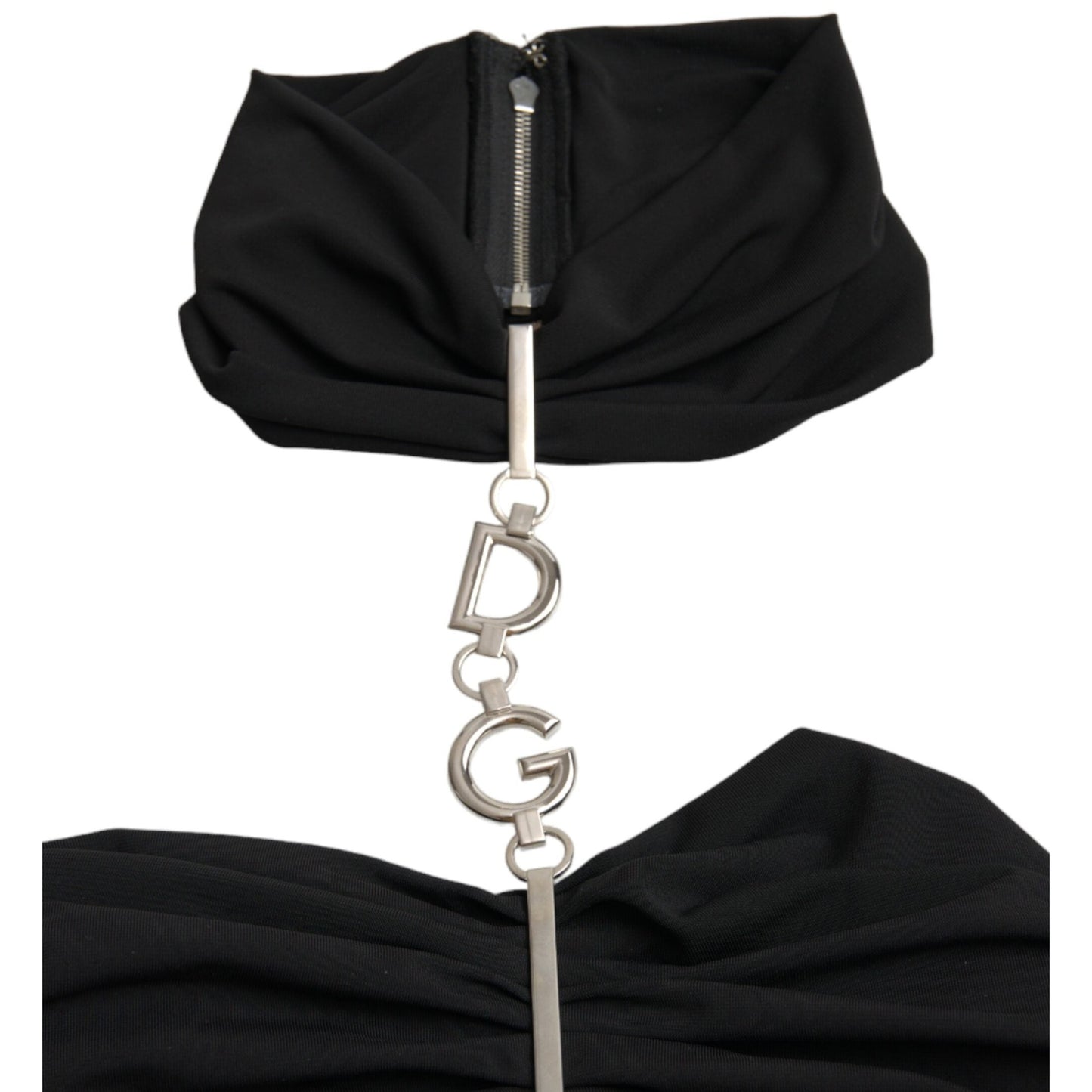Dolce & Gabbana Black Cut Out Sleeveless Bodycon Mini Dress
