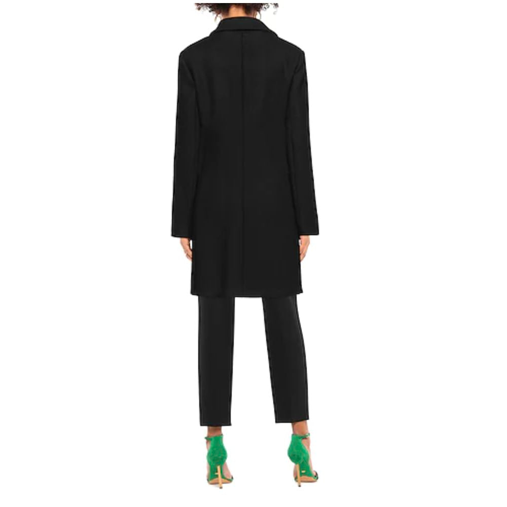 Love Moschino Black Wool Women Coat Love Moschino