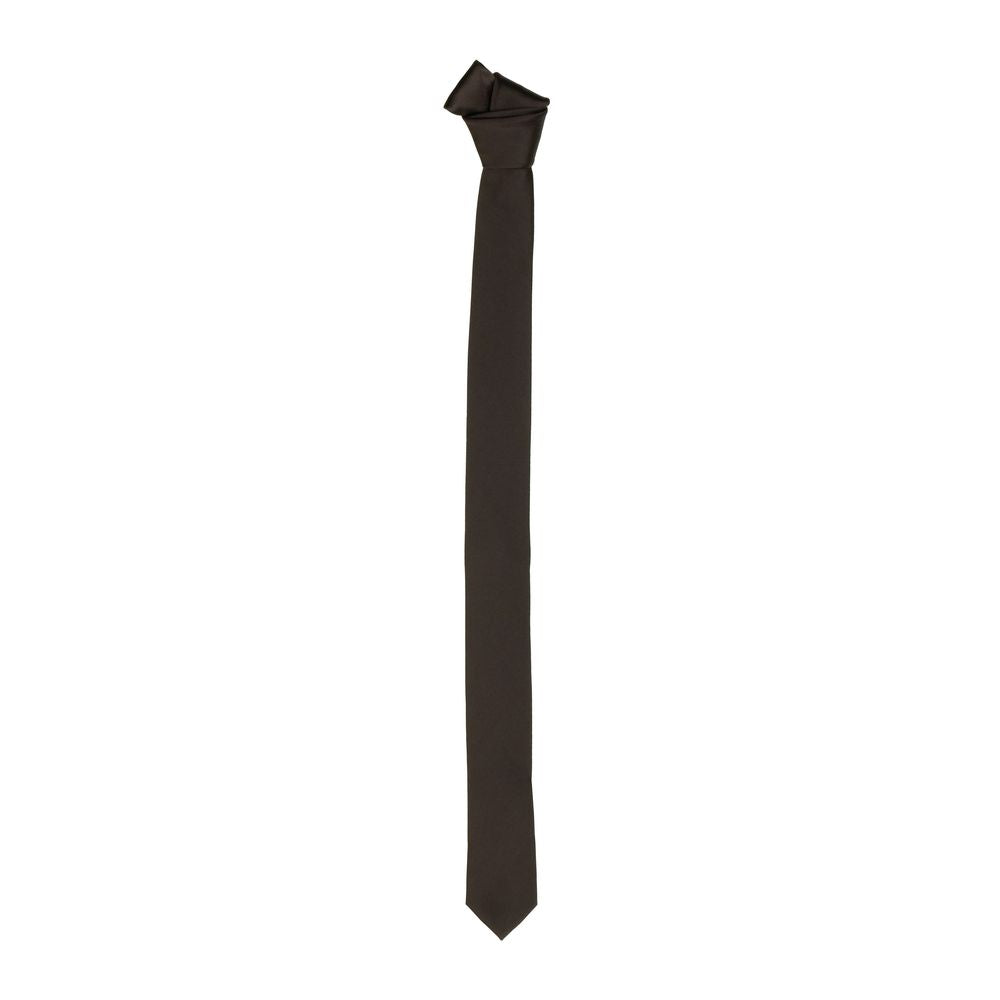 Emilio Romanelli Elegant Burgundy Silk Slim Tie - 40mm Emilio Romanelli