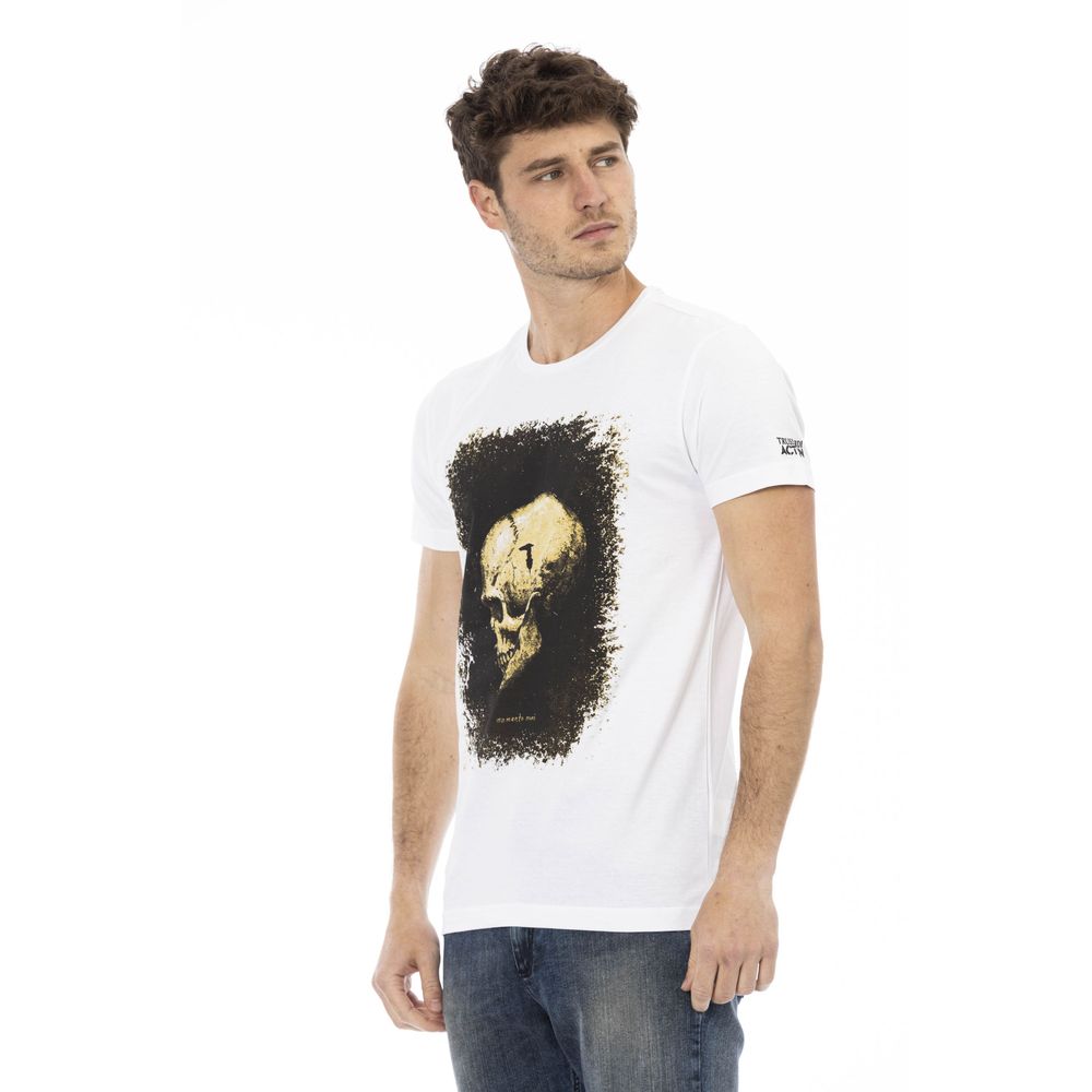Trussardi Action White Cotton Men's T-Shirt Trussardi Action