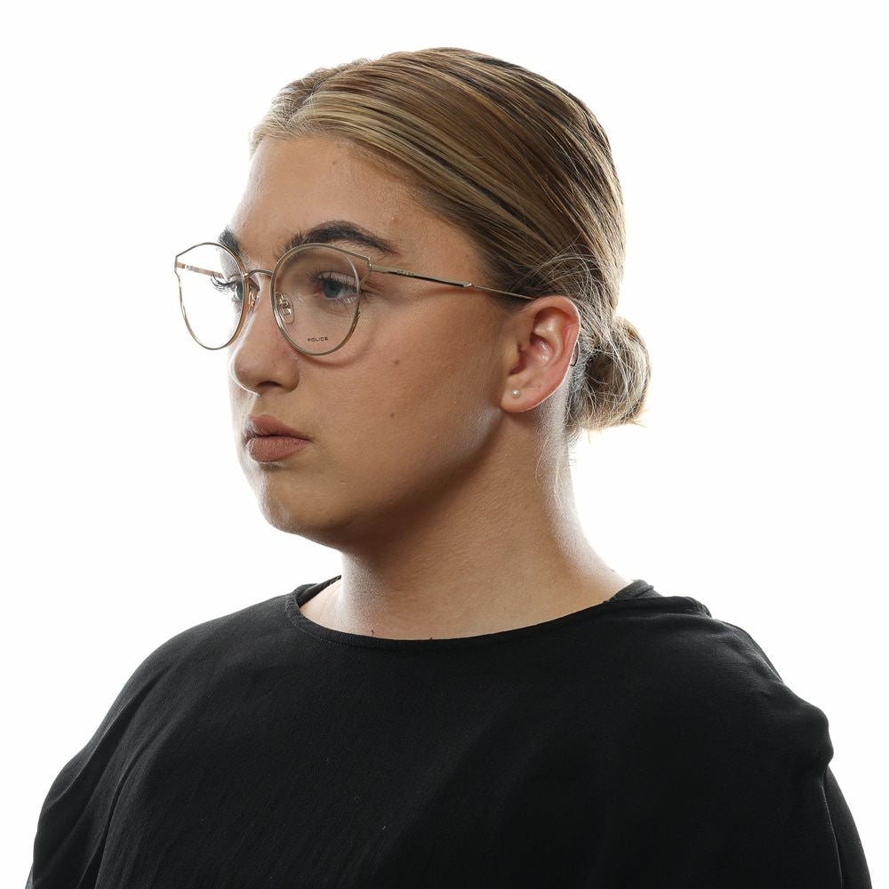Police Rose Gold Metal & Plastic Glasses Frames