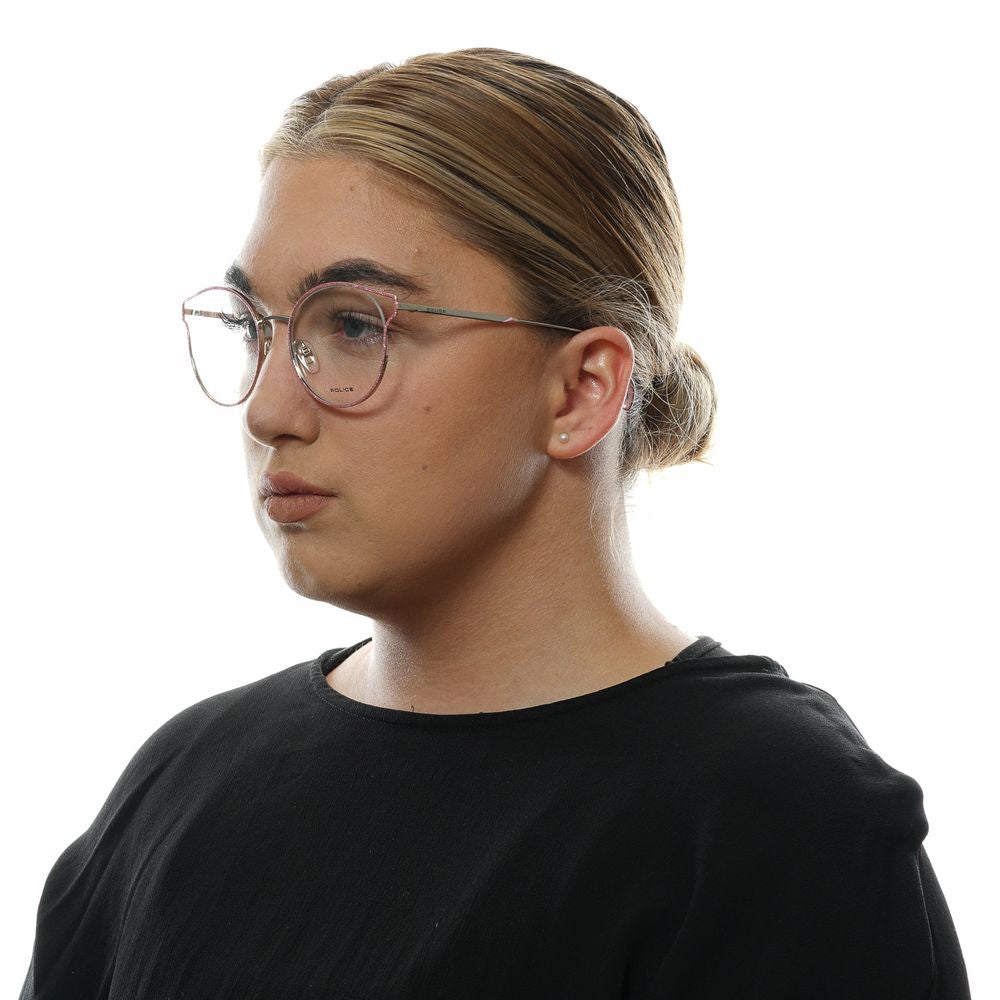 Police Pink Metal & Plastic Glasses Frames