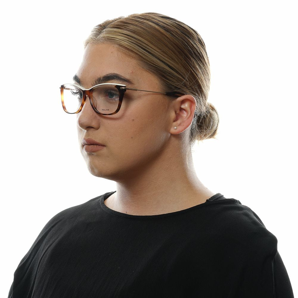 Police Brown Metal & Plastic Glasses Frames