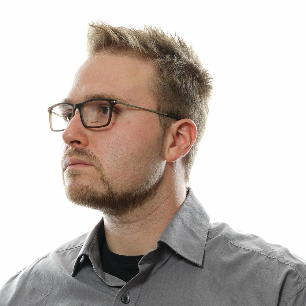 Police Brown Metal & Plastic Glasses Frames