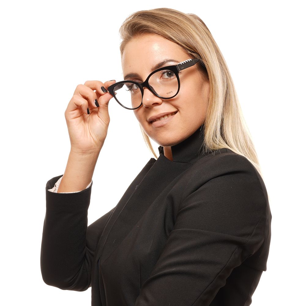 Tod's Black Plastic Glasses Frames