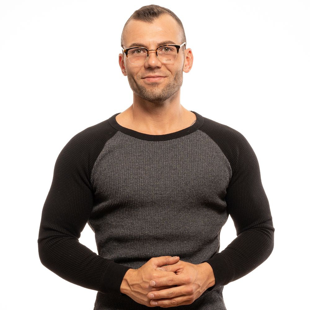 Lozza Brown Metal & Plastic Glasses Frames