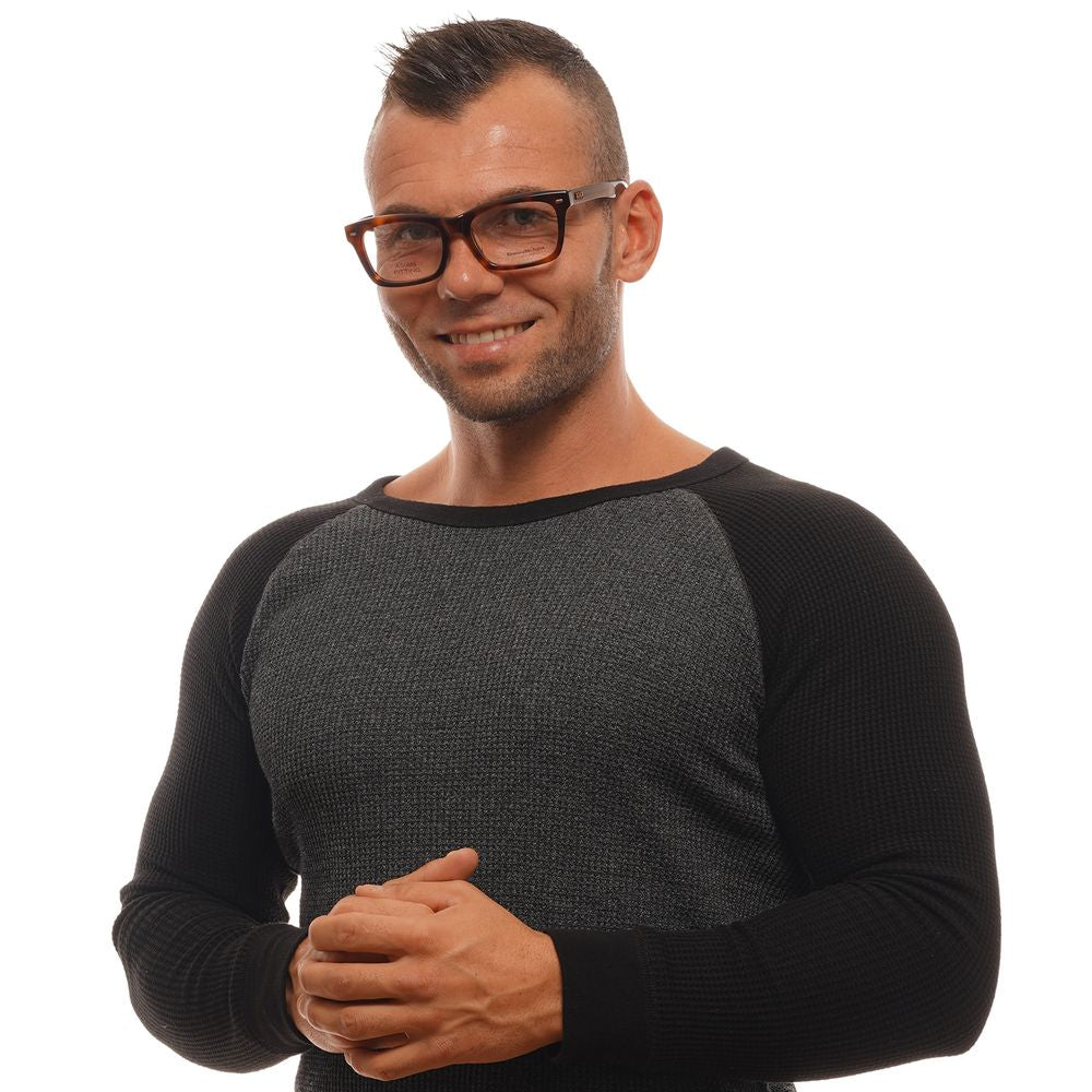 Ermenegildo Zegna Brown Acetate, Wood & Horn Glasses Frames